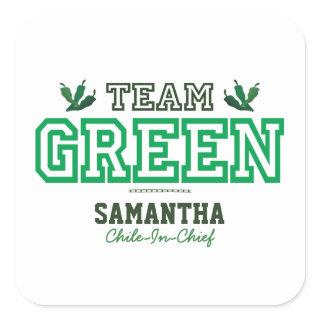 TEAM GREEN Member Square Sticker