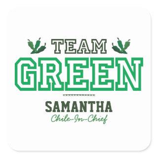 TEAM GREEN Member Square Sticker