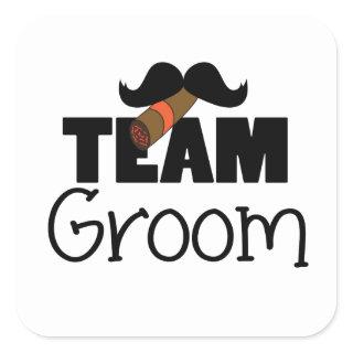 Team Groom Square Sticker