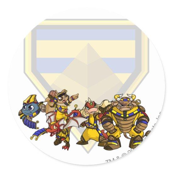 Team Lost Desert Group Classic Round Sticker