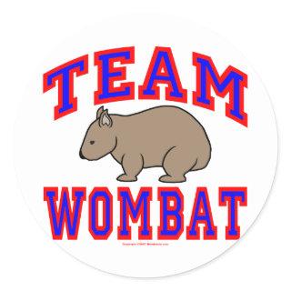 Team Wombat VI Classic Round Sticker