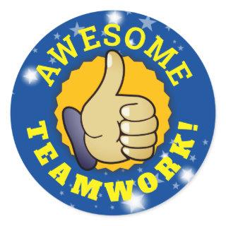 Teamwork thumbs up employee recognition stickers