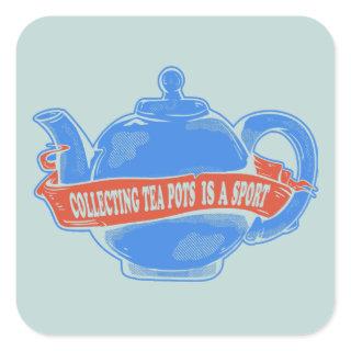Teapot Collecting teapots Square Sticker