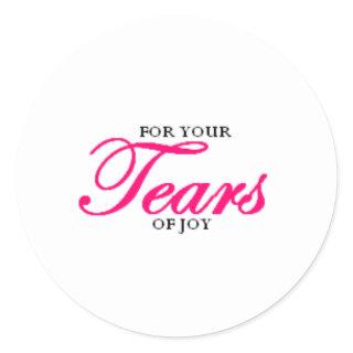 Tears of Joy Classic Round Sticker
