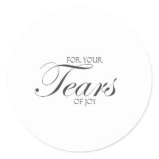 Tears of Joy Classic Round Sticker