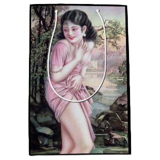 Tease in Stream Oasis by Shanghai China Girl Medium Gift Bag