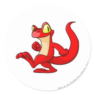 Techo Red Classic Round Sticker