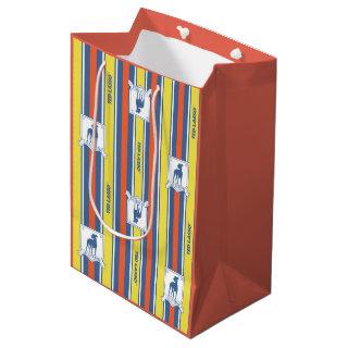 Ted Lasso | AFC Richmond Logo Stripe Pattern Medium Gift Bag