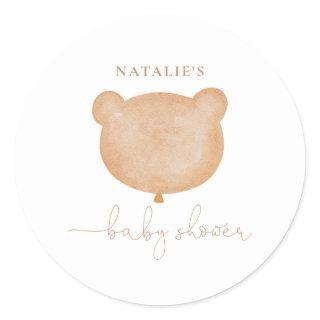 Teddy Bears Baby Shower Classic Round Sticker