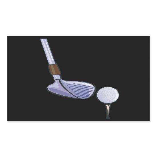 Tee Up Rectangular Sticker