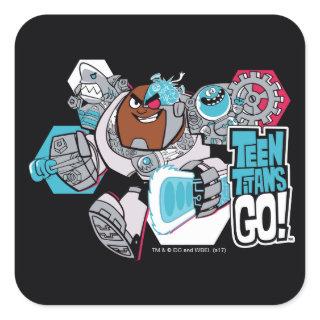 Teen Titans Go! | Cyborg's Arsenal Graphic Square Sticker