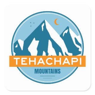 Tehachapi Mountains California Stars Moon Square Sticker