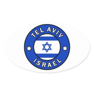 Tel Aviv Israel Oval Sticker