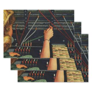 Telephone Switchboard Operator, Vintage Business  Sheets