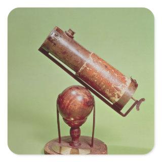 Telescope belonging to Sir Isaac Newton  1671 Square Sticker