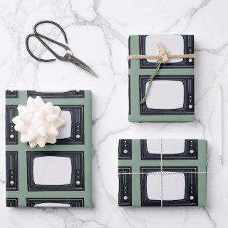 Television Old Classic Retro TV Pattern  Sheets