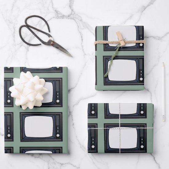Television Old Classic Retro TV Pattern  Sheets