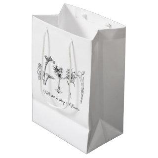 Tell Me A Story With Flowers  Medium Gift Bag