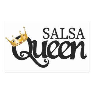 Tella Bag Camiseta Salsa Queen, B Rectangular Sticker