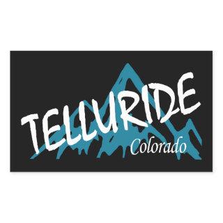 Telluride Colorado Mountains Rectangular Sticker