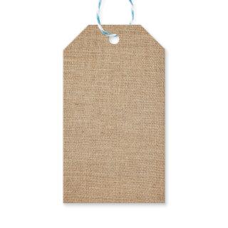 Template - Burlap Background Gift Tags