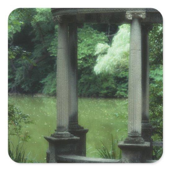 Temple of Love at the Old Westbury Gardens Square Sticker