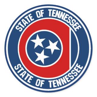 Tennessee Round Emblem Classic Round Sticker
