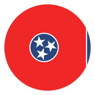 Tennessee State Flag Design Classic Round Sticker