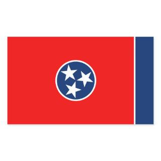 Tennessee State Flag Design Rectangular Sticker