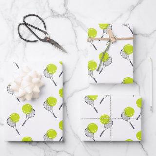 Tennis Ball & Racket Racquet Pattern  Sheets