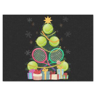 Tennis Christmas Tree Tennis Player Tennis Coach Tissue Paper