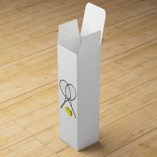 Tennis Doubles  Wine Box