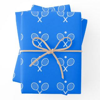Tennis Rackets Blue Background   Sheets