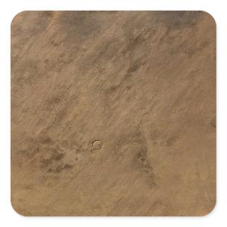 Tenoumer Crater in Mauritania Square Sticker