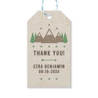 Tent Canvas Camping Bar Mitzvah Personalized Favor Gift Tags