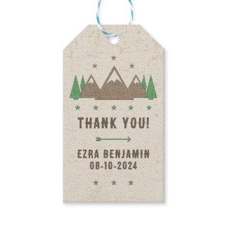 Tent Canvas Camping Bar Mitzvah Personalized Favor Gift Tags