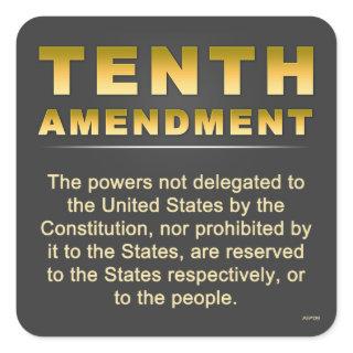 Tenth Amendment Square Sticker