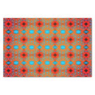 Tequila Sunrise Ombre Geometric Abstract Art  Tissue Paper