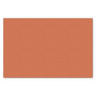 Terracotta Orange Solid Color Warm & Earthy Design Tissue Paper