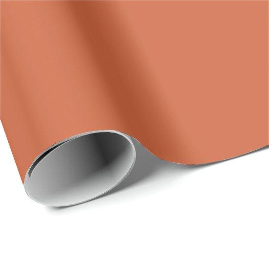 Terracotta Orange Solid Color Warm & Earthy Design