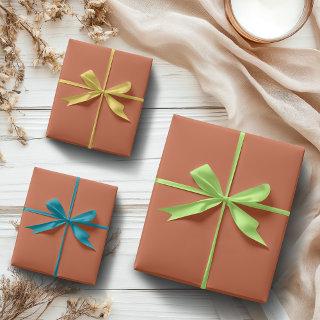 Terracotta Orange Spice Solid Color | Classic  Sheets