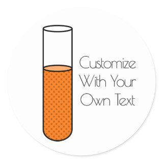 Test Tube Classic Round Sticker