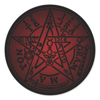 TETRAGRAMMATON 02 CLASSIC ROUND STICKER