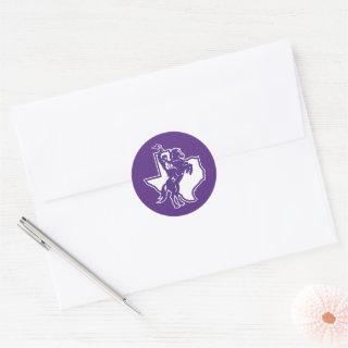 Texan Rider Classic Round Sticker