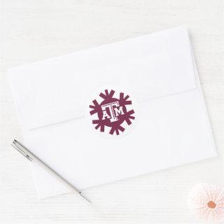 Texas A&M Aggies Holiday Classic Round Sticker