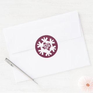 Texas A&M Aggies Holiday Classic Round Sticker