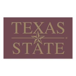 Texas Academic Mark Rectangular Sticker