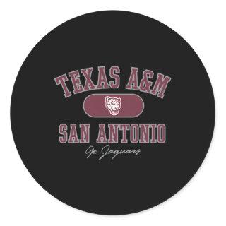 Texas Am San Antonio Jaguars Varsity Classic Round Sticker
