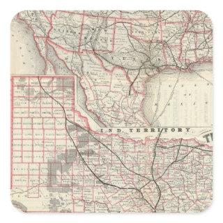 Texas and Mexico, Houston Square Sticker