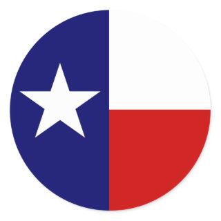 Texas Flag Lone Star State Travel Circle sticker
